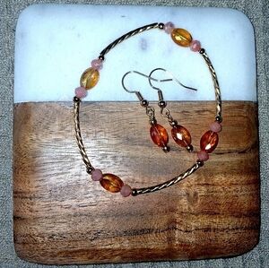 Bracelet and earrings set